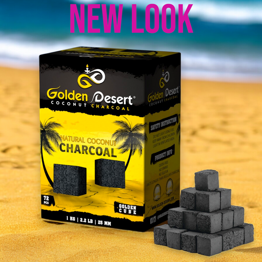 Golden Desert 1 kg cube box coconut charcoal